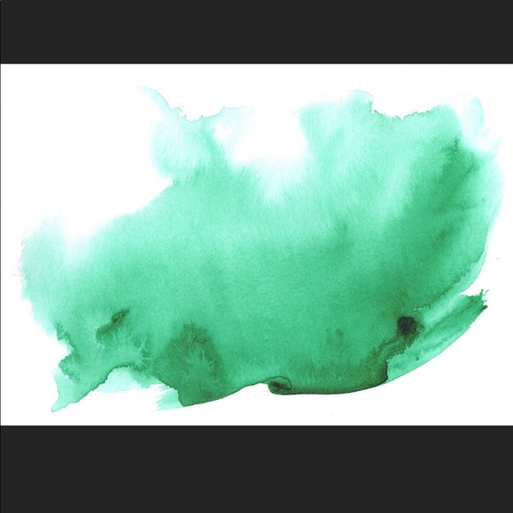 ANEWALL 54” x 68” Green Watercolor Print - COPY - Picture 2 of 5